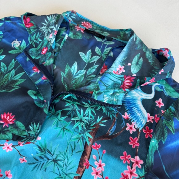 GREYSON Floral Hooded Windbreaker Size L - Picture 2 of 2